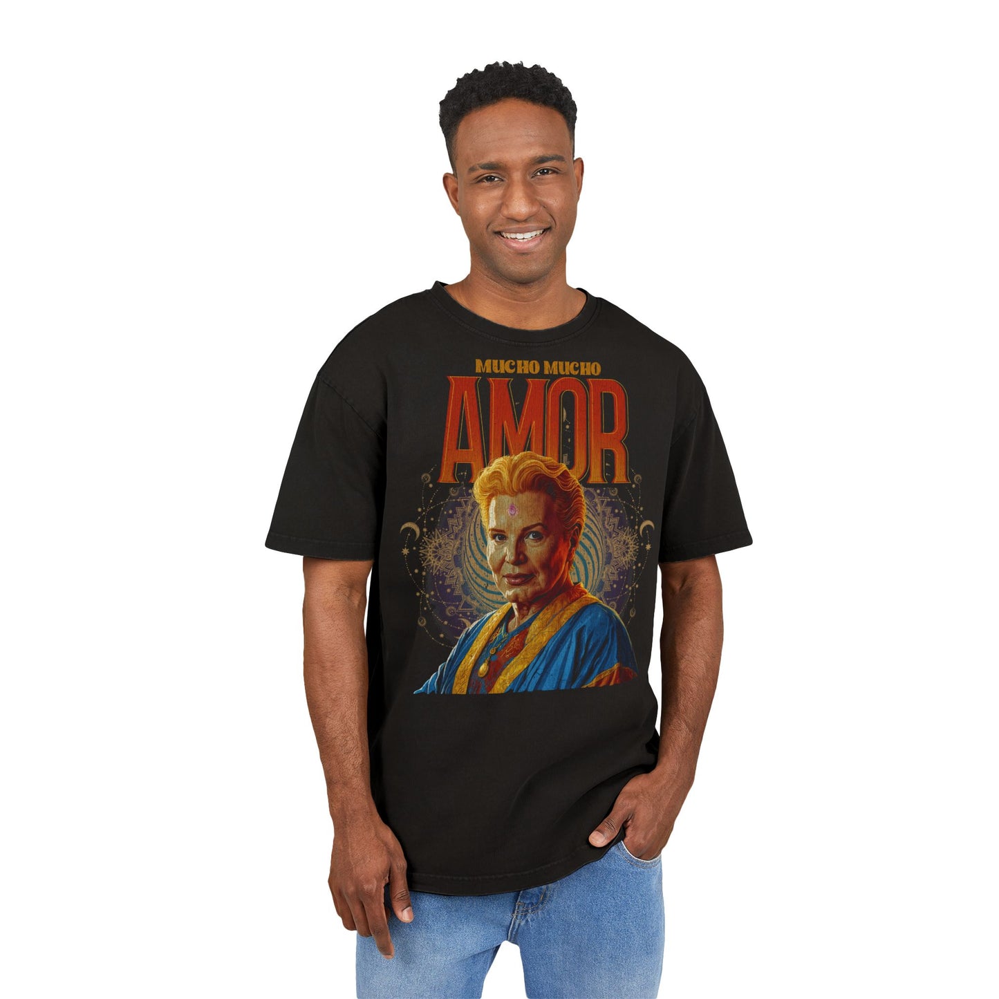 Mucho Amor : Acid Oversize' Retro Graphic T-Shirt